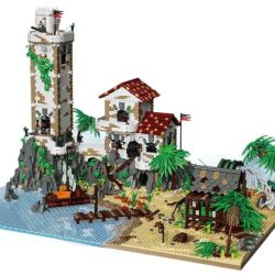 BAKA TECHNOLOGY 33923 REBRICKABLE MOC-117472 117472 MOC117472 CƯỚP BIỂN NGUYỀN RỦA BÃI bộ đồ chơi xếp lắp ráp ghép mô hình Pirates Of The Caribbean THE CURSED BEACH Cướp Biển Vùng Caribe 8028 khối