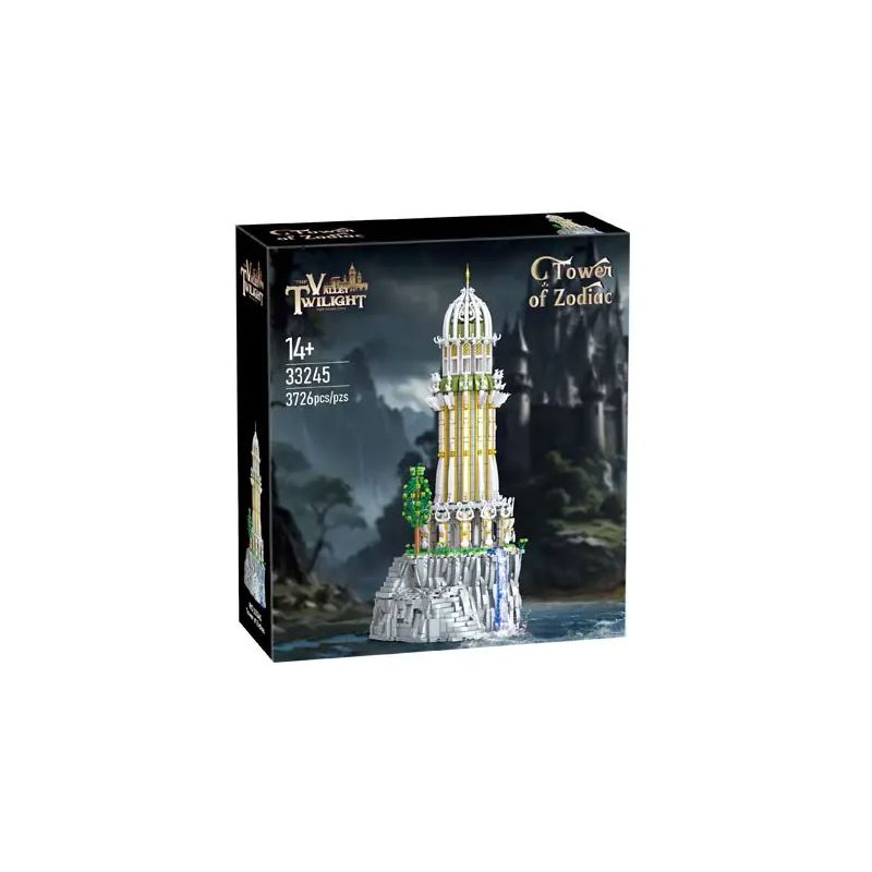 BAKA TECHNOLOGY 33245 THÁP CỦA PHÉP LẠ bộ đồ chơi xếp lắp ráp ghép mô hình The Lord Of The Rings VALLEY TWILIGHT TOWER OF ZODIAC Chúa Nhẫn 3726 khối