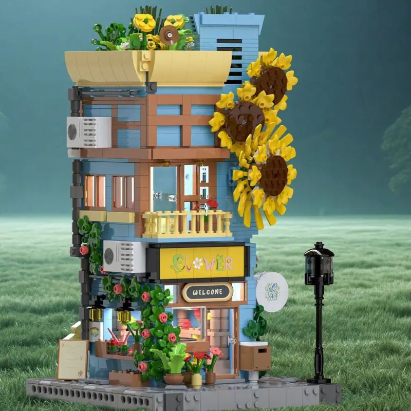 Xbert 13091 Sunflower House Xếp hình lắp ráp ghép mô hình Ngôi nhà hướng dương