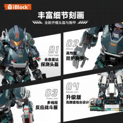 IBLOCK IB1103 1103 ANH HÙNG GIẤC MƠ THÀNH PHỐ LỰC LƯỢNG ĐẶC BIỆT bộ đồ chơi xếp lắp ráp ghép mô hình SPECIAL FORCE