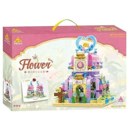 CAYI KY81170 81170 NHÀ HOA TRÁI TIM CỦA MOORE bộ đồ chơi xếp lắp ráp ghép mô hình FLOWER ROOM 675 khối