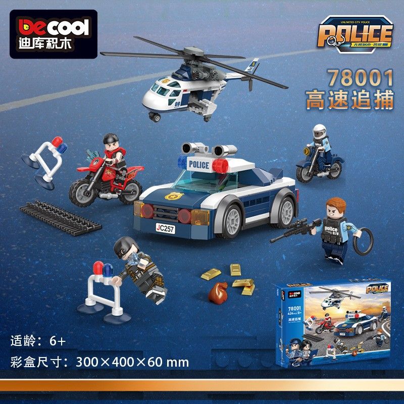 DECOOL BRICKCOOL 78001 SĂN BẮN TỐC ĐỘ CAO bộ đồ chơi xếp lắp ráp ghép mô hình City Thành Phố 424 khối DECOOL BRICKCOOL 78001 SĂN BẮN TỐC ĐỘ CAO bộ đồ chơi xếp lắp ráp ghép mô hình City Thành Phố 424 khối
