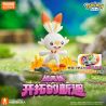 BLOKEES 74011 CUỘC GẶP GỠ MỚI CỦA POKÉMON CLASSIC PIONEER FLAME RABBIT bộ đồ chơi xếp lắp ráp ghép mô hình Movie & Game Phim Và Trò Chơi