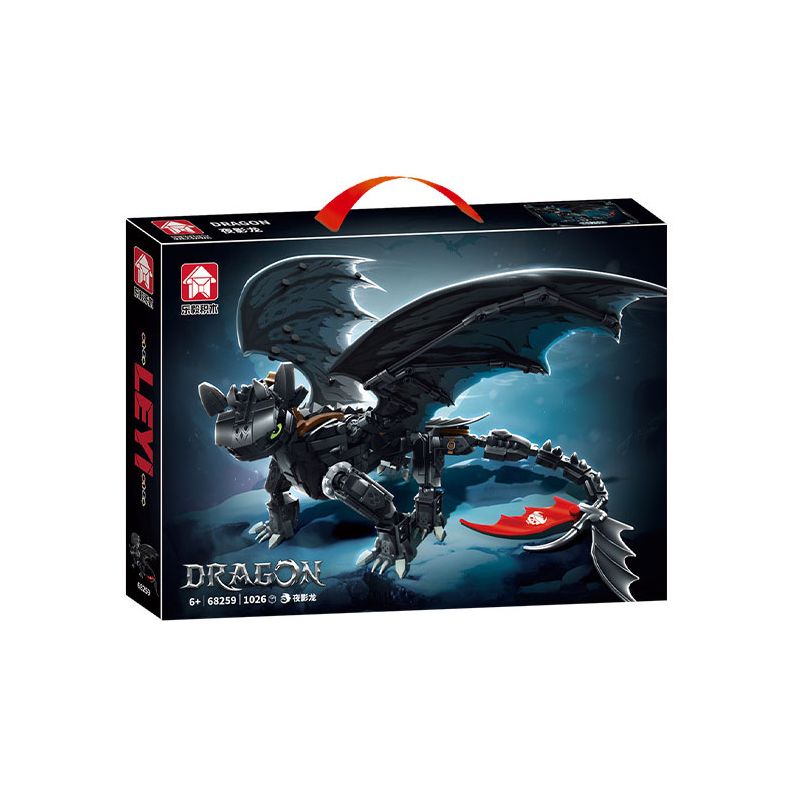 LE YI 68259 NIGHT SHADOW DRAGON (MASTER OF HUẤN LUYỆN EVIL) bộ đồ chơi xếp lắp ráp ghép mô hình Movie & Game Phim Và Trò Chơi 1026 khối