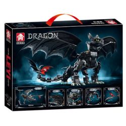 LE YI 68259 NIGHT SHADOW DRAGON (MASTER OF HUẤN LUYỆN EVIL) bộ đồ chơi xếp lắp ráp ghép mô hình Movie & Game Phim Và Trò Chơi 1026 khối