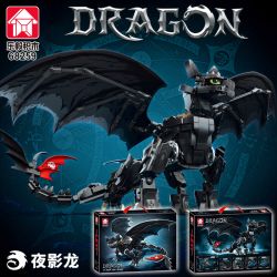 LE YI 68259 NIGHT SHADOW DRAGON (MASTER OF HUẤN LUYỆN EVIL) bộ đồ chơi xếp lắp ráp ghép mô hình Movie & Game Phim Và Trò Chơi 1026 khối