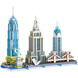 ZHEGAO LZ8333 8333 KIẾN TRÚC NEW YORK bộ đồ chơi xếp lắp ráp ghép mô hình Architecture Công Trình Kiến Trúc 3262 khối
