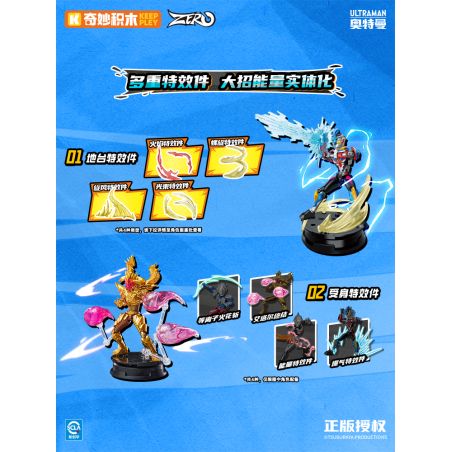 KEEPPLEY 75172 ULTRAMAN ZERO UNLIMITED EDITION BULLET BOND BOX bộ đồ chơi xếp lắp ráp ghép mô hình Movie & Game Phim Và Trò Chơi