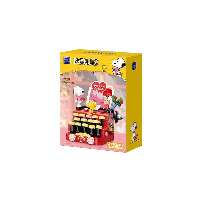 PANTASY 86913 SNOOPY RETRO TIME MÁY ĐÁNH CHỮ LÃNG MẠN bộ đồ chơi xếp lắp ráp ghép mô hình Movie & Game Phim Và Trò Chơi