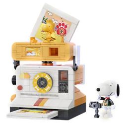 PANTASY 86915 SNOOPY RETRO TIME LIGHT AND SHADOW CAMERA bộ đồ chơi xếp lắp ráp ghép mô hình Movie & Game Phim Và Trò Chơi