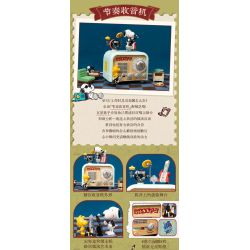 PANTASY 86917 SNOOPY RETRO TIME RHYTHM RADIO bộ đồ chơi xếp lắp ráp ghép mô hình Movie & Game Phim Và Trò Chơi