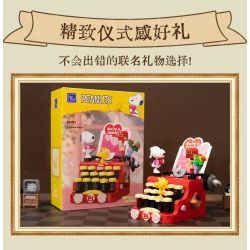 PANTASY 86917 SNOOPY RETRO TIME RHYTHM RADIO bộ đồ chơi xếp lắp ráp ghép mô hình Movie & Game Phim Và Trò Chơi