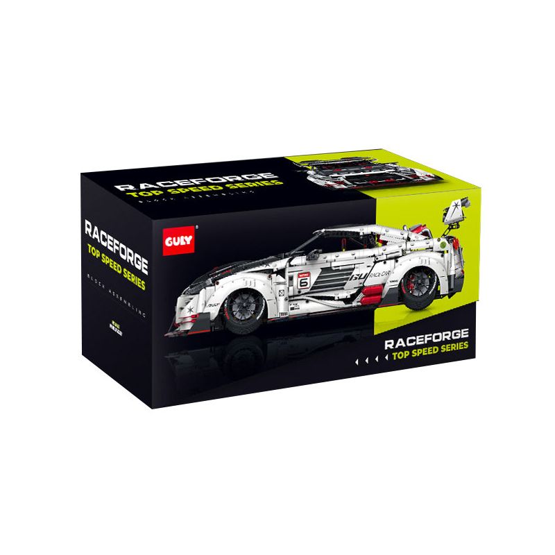 GULY 10630 Xếp hình lắp ráp ghép mô hình Nissan GT-R Supercar 1: 8