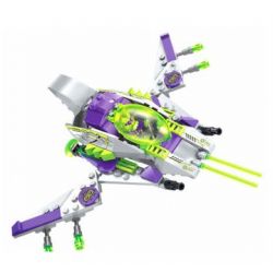 Enlighten 1616 Qman 1616 non  NGĂN CHẶN PHI THUYỀN SÁT THỦ NGƯỜI NGOÀI HÀNH TINH bộ đồ chơi xếp lắp ráp ghép mô hình Space Adventure SPACE ADVENTURE ALIEN JET ASSAULT Thám Hiểm Không Gian 517 khối