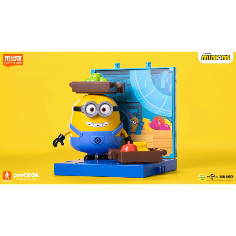 BLOKEES 74836 PHIÊN BẢN KỲ DIỆU CỦA MINIONS NHÀ MÁY SẢN XUẤT TIN THỨ 1 OTTO FRUIT PORTER bộ đồ chơi xếp lắp ráp ghép mô hình Movie & Game MINIONS JELLY FACTORY OTTO Phim Và Trò Chơi 30 khối