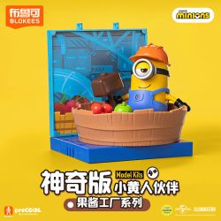 BLOKEES 74837 MINIONS MAGICAL EDITION THE 1ST BULLET JAM FACTORY STEWART FRUIT PROCESSING bộ đồ chơi xếp lắp ráp ghép mô hình Movie & Game MINIONS JELLY FACTORY STUART Phim Và Trò Chơi 31 khối
