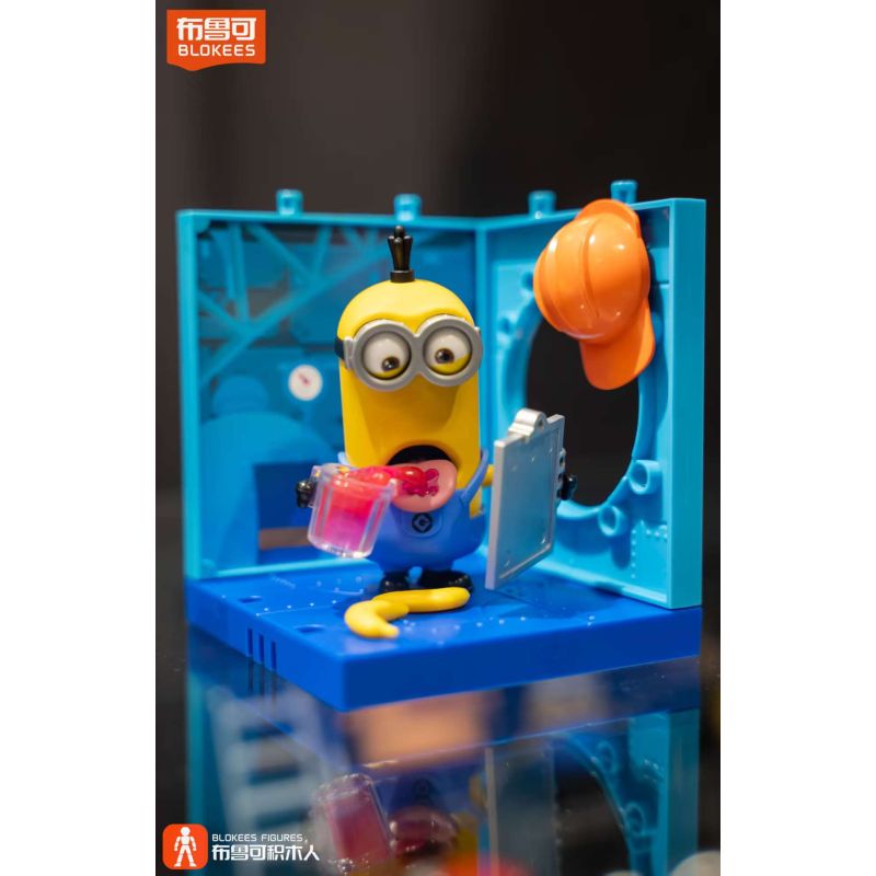 BLOKEES 74838 MINIONS MAGICAL EDITION NHÀ MÁY SẢN XUẤT ĐẦU TIÊN CỦA KEVIN JAM GIÁM SÁT bộ đồ chơi xếp lắp ráp ghép mô hình Movie & Game MINIONS JELLY FACTORY KEVIN Phim Và Trò Chơi 28 khối
