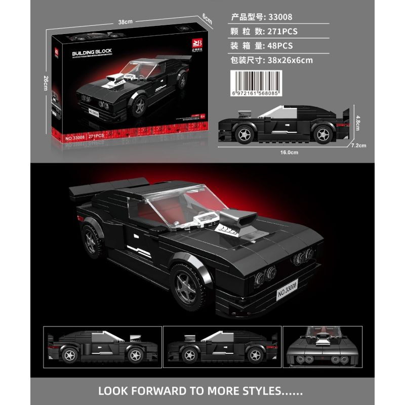 MASAHIRO 33008 XE THỂ THAO bộ đồ chơi xếp lắp ráp ghép mô hình Speed Champions Racing Cars Đua Xe Công Thức 271 khối