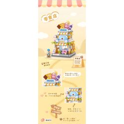 LOZ 8867 CỬA HÀNG ĐỒ ĂN NHẸ bộ đồ chơi xếp lắp ráp ghép mô hình 410 khối