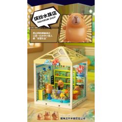 JAKI FK023 SIÊU THỊ CỬA HÀNG HỒ CÁ ĐẦY MÀU SẮC bộ đồ chơi xếp lắp ráp ghép mô hình