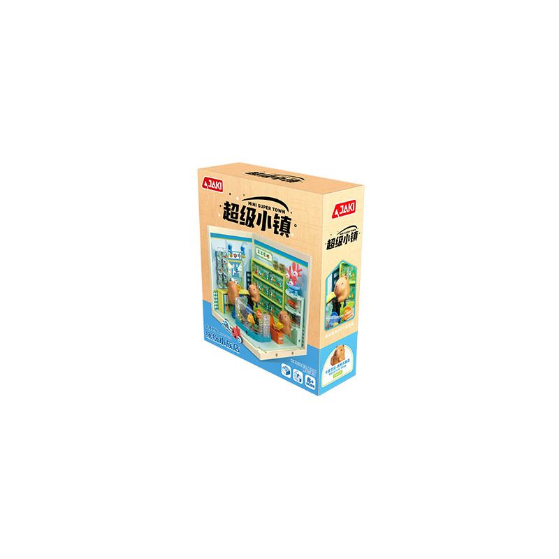 JAKI FK023 SIÊU THỊ CỬA HÀNG HỒ CÁ ĐẦY MÀU SẮC bộ đồ chơi xếp lắp ráp ghép mô hình