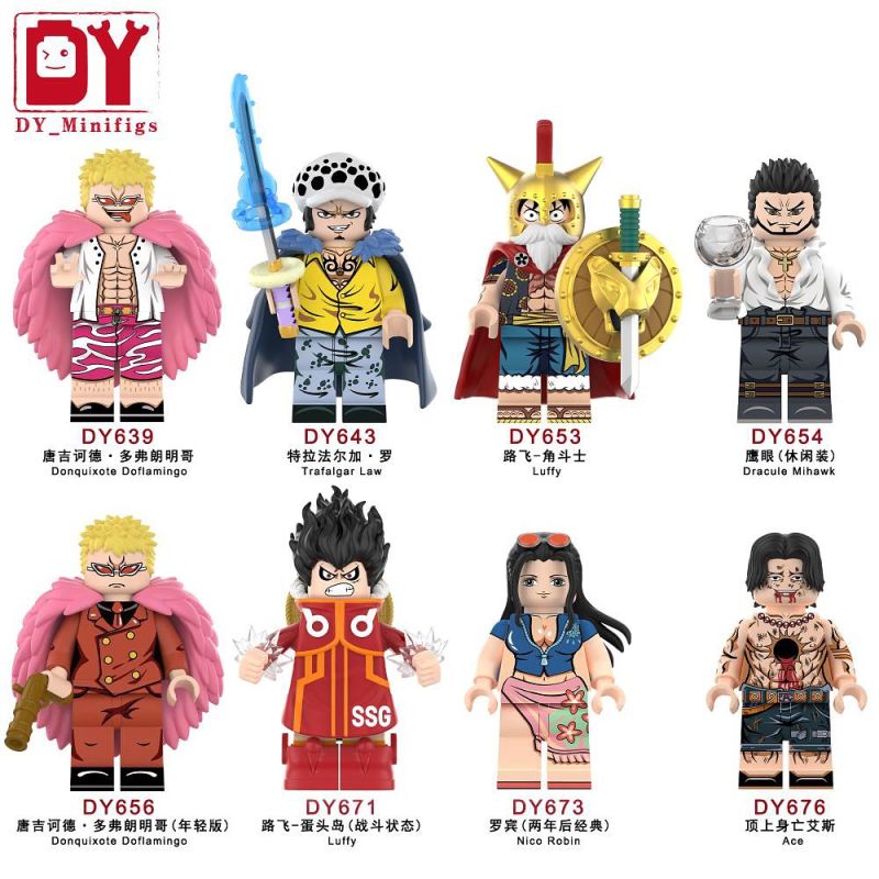 DY_MINIFIGS DY653 DY654 DY656 DY671 DY673 DY676 DY639 DY643 MỘT MẢNH 8 HÌNH bộ đồ chơi xếp lắp ráp ghép mô hình Movie & Game ONE PIECE Phim Và Trò Chơi