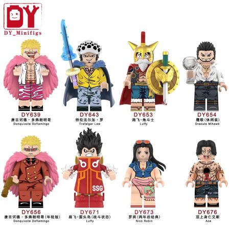 DY_MINIFIGS DY653 DY654 DY656 DY671 DY673 DY676 DY639 DY643 MỘT MẢNH 8 HÌNH bộ đồ chơi xếp lắp ráp ghép mô hình Movie & Game ONE PIECE Phim Và Trò Chơi