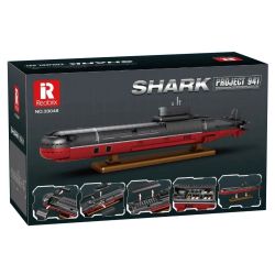 REOBRIX 33048 TYPHOON-CLASS SUBMARINE bộ đồ chơi xếp lắp ráp ghép mô hình Military Army SHARK PROJECT 941 Quân Sự Bộ Đội 2895 khối