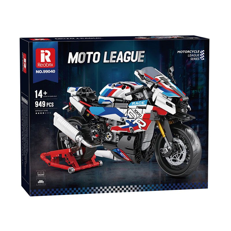 Reobrix 99040 Xếp hình lắp ráp ghép mô hình M1000 đầu máy 1: 8 Reobrix 99040 Xếp hình lắp ráp ghép mô hình M1000 đầu máy 1: 8