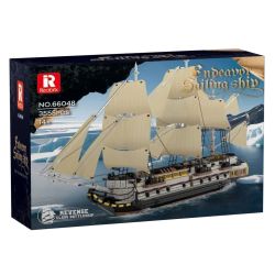 REOBRIX 66048 TÀU THÁM HIỂM HẢI QUÂN HOÀNG GIA ENDEAVOUR (CAPTAIN COOK) bộ đồ chơi xếp lắp ráp ghép mô hình Creator ENDEAVOUR SAILING SHIP Sáng Tạo 3555 khối