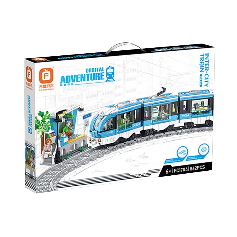 FORANGE FC1704 1704 TÀU LIÊN TỈNH bộ đồ chơi xếp lắp ráp ghép mô hình City ORBITAL ADVENTURE Thành Phố 862 khối FORANGE FC1704 1704 TÀU LIÊN TỈNH bộ đồ chơi xếp lắp ráp ghép mô hình City ORBITAL ADVENTURE Thành Phố 862 khối
