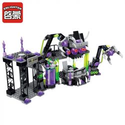 Enlighten 1613 Qman 1613 non  CĂN CỨ BỌN TỘI PHẠM bộ đồ chơi xếp lắp ráp ghép mô hình Space Adventure SPACE ADVENTURE VILLAINS ALLIANCE BASE Thám Hiểm Không Gian 398 khối