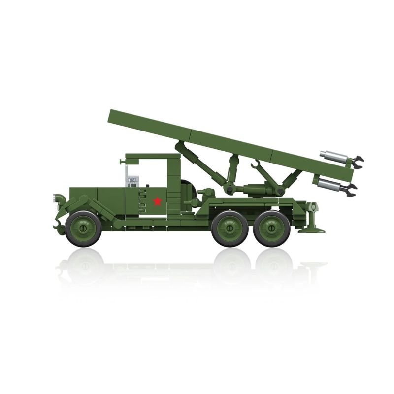THIRDPARTY 300008 BM-13 "KATYUSHA" CANNON tỷ lệ 1:35 bộ đồ chơi xếp lắp ráp ghép mô hình Military Army ZIS-6 BM-13 KATYUSHA Quân Sự Bộ Đội 324 khối