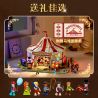 LUMIBRICKS L9079 9079 CIRCUS LANG THANG bộ đồ chơi xếp lắp ráp ghép mô hình Western TRAVELING CIRCUS Trung Cổ 1962 khối