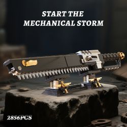 XBERT 66057 WARHAMMER 40K KIẾM SAW CHUỖI LỚN bộ đồ chơi xếp lắp ráp ghép mô hình Movie & Game CHAINSWORD Phim Và Trò Chơi 2856 khối