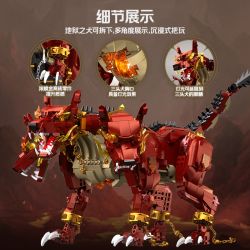 IAMBRICK 30303 LIGHTA LEVENTENT CHÓ BA ĐẦU ĐỊA NGỤC bộ đồ chơi xếp lắp ráp ghép mô hình CERBERUS OF THE INFERNO