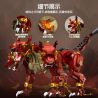IAMBRICK 30303 LIGHTA LEVENTENT CHÓ BA ĐẦU ĐỊA NGỤC bộ đồ chơi xếp lắp ráp ghép mô hình CERBERUS OF THE INFERNO