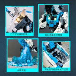 IAMBRICK 31102 MECHA HÌNH CON THÚ HƯƠU TRẮNG NHẢY bộ đồ chơi xếp lắp ráp ghép mô hình 1566 khối