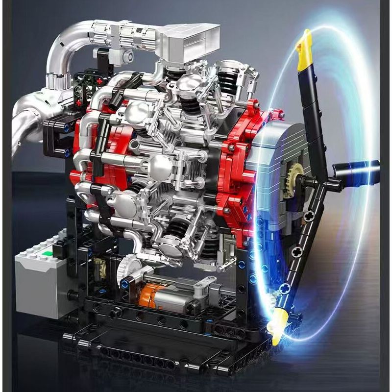 MouldKing 10211 Mould King 10211 ĐỘNG CƠ MÁY BAY SAO bộ đồ chơi xếp lắp ráp ghép mô hình Technic RADIAL AVIATION ENGINE Kỹ Thuật Công Nghệ Cao Mô Hình Phương Tiện 1147 khối