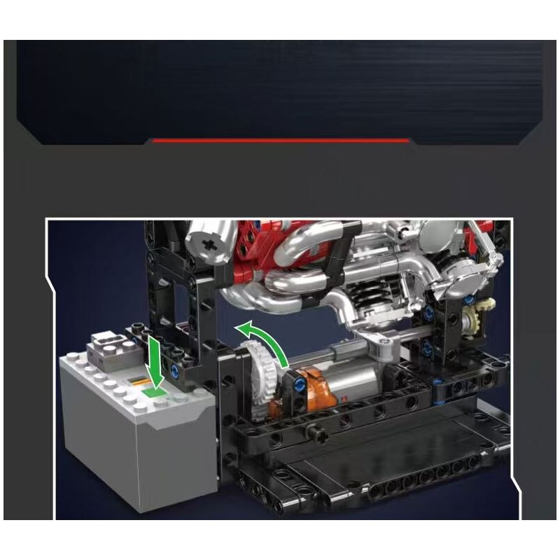 MouldKing 10211 Mould King 10211 ĐỘNG CƠ MÁY BAY SAO bộ đồ chơi xếp lắp ráp ghép mô hình Technic RADIAL AVIATION ENGINE Kỹ Thuật Công Nghệ Cao Mô Hình Phương Tiện 1147 khối