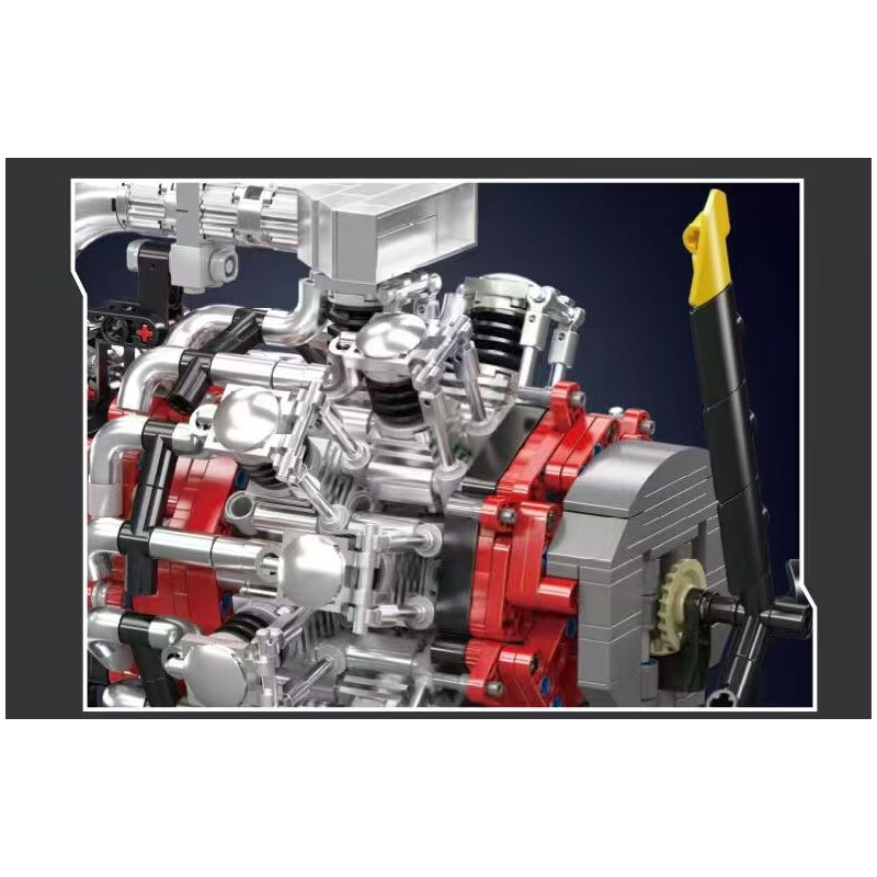 MouldKing 10211 Mould King 10211 ĐỘNG CƠ MÁY BAY SAO bộ đồ chơi xếp lắp ráp ghép mô hình Technic RADIAL AVIATION ENGINE Kỹ Thuật Công Nghệ Cao Mô Hình Phương Tiện 1147 khối