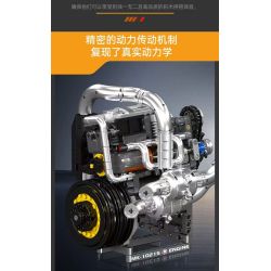 MouldKing 10215 Mould King 10215 ĐỘNG CƠ SIÊU XE KOENIG bộ đồ chơi xếp lắp ráp ghép mô hình Technic SUPERCAR ENGINE Kỹ Thuật Công Nghệ Cao Mô Hình Phương Tiện 739 khối