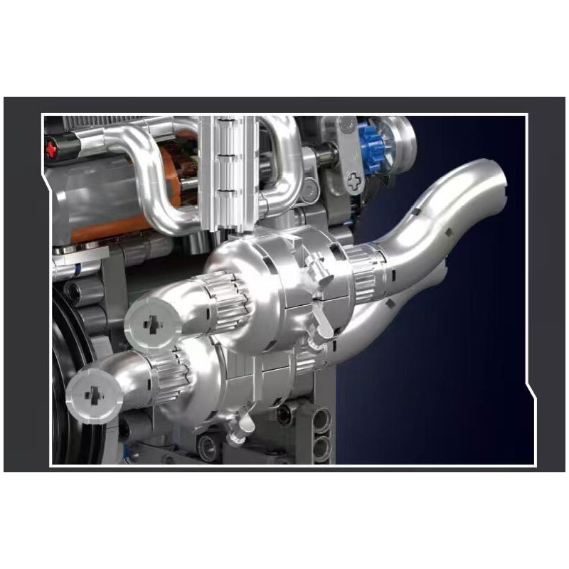 MouldKing 10215 Mould King 10215 ĐỘNG CƠ SIÊU XE KOENIG bộ đồ chơi xếp lắp ráp ghép mô hình Technic SUPERCAR ENGINE Kỹ Thuật Công Nghệ Cao Mô Hình Phương Tiện 739 khối