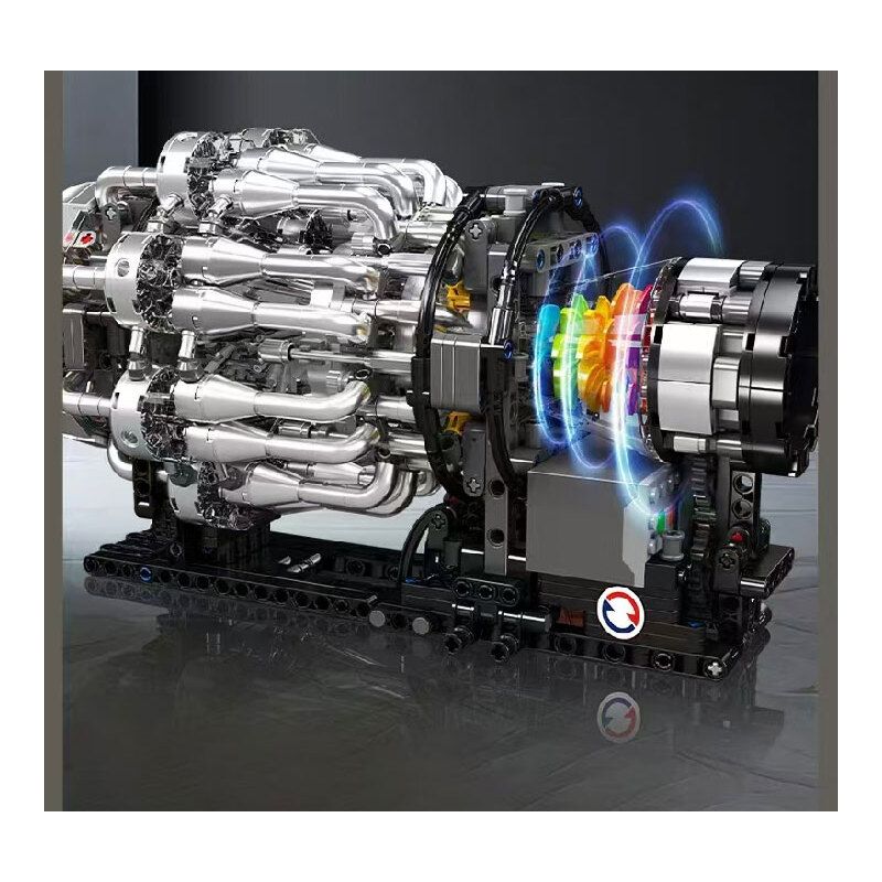 MouldKing 10216 Mould King 10216 ĐỘNG CƠ PHẢN LỰC TUABIN bộ đồ chơi xếp lắp ráp ghép mô hình Technic TURBOJET ENGINE Kỹ Thuật Công Nghệ Cao Mô Hình Phương Tiện 1214 khối