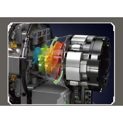 MouldKing 10216 Mould King 10216 ĐỘNG CƠ PHẢN LỰC TUABIN bộ đồ chơi xếp lắp ráp ghép mô hình Technic TURBOJET ENGINE Kỹ Thuật Công Nghệ Cao Mô Hình Phương Tiện 1214 khối