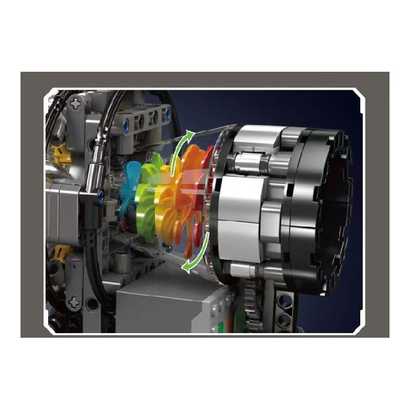 MouldKing 10216 Mould King 10216 ĐỘNG CƠ PHẢN LỰC TUABIN bộ đồ chơi xếp lắp ráp ghép mô hình Technic TURBOJET ENGINE Kỹ Thuật Công Nghệ Cao Mô Hình Phương Tiện 1214 khối