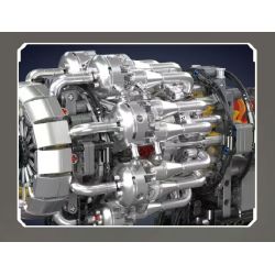 MouldKing 10216 Mould King 10216 ĐỘNG CƠ PHẢN LỰC TUABIN bộ đồ chơi xếp lắp ráp ghép mô hình Technic TURBOJET ENGINE Kỹ Thuật Công Nghệ Cao Mô Hình Phương Tiện 1214 khối