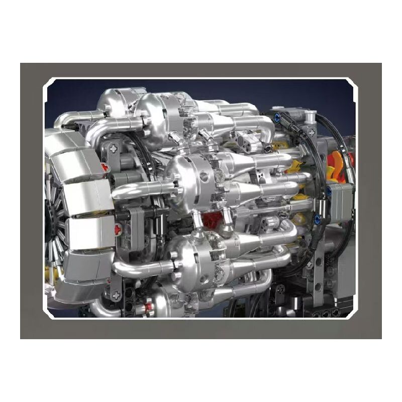 MouldKing 10216 Mould King 10216 ĐỘNG CƠ PHẢN LỰC TUABIN bộ đồ chơi xếp lắp ráp ghép mô hình Technic TURBOJET ENGINE Kỹ Thuật Công Nghệ Cao Mô Hình Phương Tiện 1214 khối
