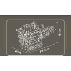 MouldKing 10224 Mould King 10224 ĐỘNG CƠ VALKYRIE V12 bộ đồ chơi xếp lắp ráp ghép mô hình Technic VALKYRIE V12 ENGINE Kỹ Thuật Công Nghệ Cao Mô Hình Phương Tiện 974 khối