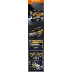 MouldKing 10224 Mould King 10224 ĐỘNG CƠ VALKYRIE V12 bộ đồ chơi xếp lắp ráp ghép mô hình Technic VALKYRIE V12 ENGINE Kỹ Thuật Công Nghệ Cao Mô Hình Phương Tiện 974 khối
